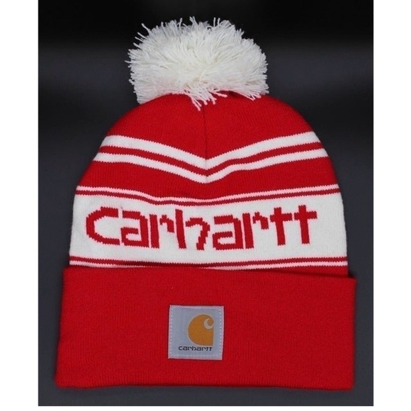 Carhartt Accessories - Carhartt‎ Red and White Beanie- NWOT